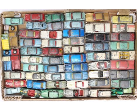 Diecast: A collection of assorted playworn, vintage diecast vehicles to include: Dinky, Corgi and Matchbox examples. In need 