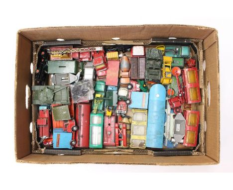 Diecast: A collection of assorted playworn, vintage diecast vehicles to include: Corgi including Chipperfields Circus, Dinky 