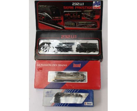 Jouef: A collection of three boxed Jouef HO Scale locomotives, to comprise: 8294, 836500 BB 16703; and Serie Prestige 232.U.1
