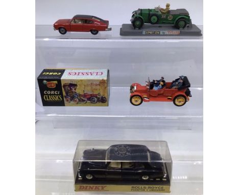 Dinky: A boxed Dinky Toys, Rolls-Royce Phantom V Limousine, 152; together with a boxed Corgi Classics, 1910 Daimler, 9021, co