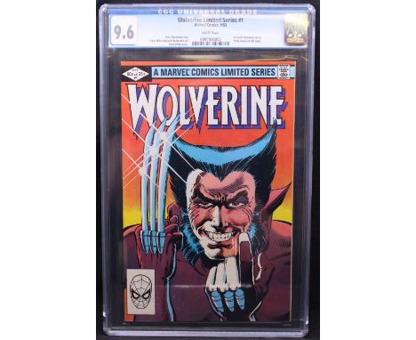 Marvel Comics: Wolverine Limited Series #1, September 1982. First solo Wolverine comic. Yukio cameo on last page. CGC 9.6. Wh