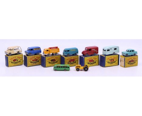 Matchbox: A collection of assorted boxed Matchbox, Moko Lensey 75 Series vehicles to comprise: Coca-Cola Truck, 37; Bedford D