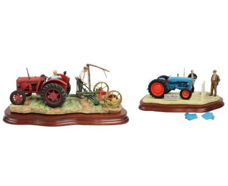 Border Fine Arts 'The First Cut' (David Brown Cropmaster), model No. JH70, limited edition 907/1500, on wood base; together w
