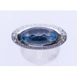 A Chopard topaz and diamond ring,