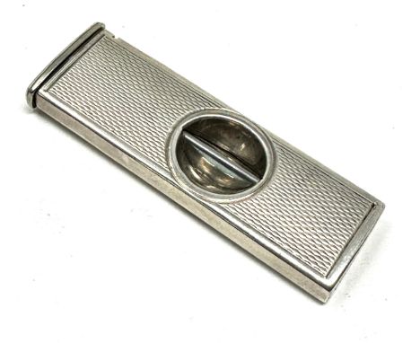 Vintage silver cigar cutter 