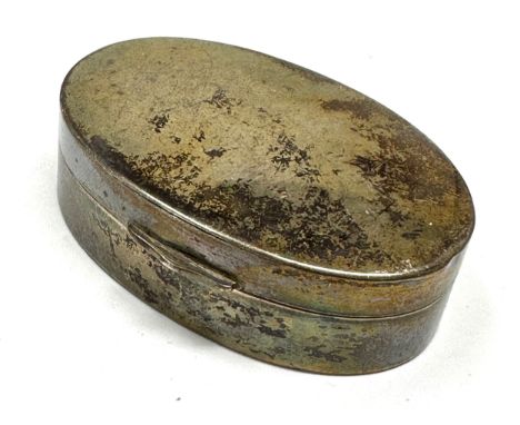 Vintage silver snuff box / pill box weight 32g