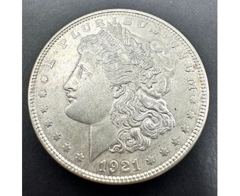 1921 silver Morgan dollar