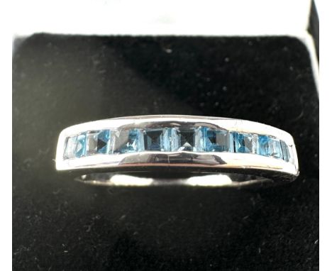 Gemporia Swiss Blue Topaz Ring in Sterling Silver 1.04cts with c.o.a