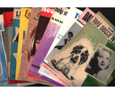 Sheet Music collection. How much is that doggie in the window, Dance to the music, Together, Help me make it through the nigh