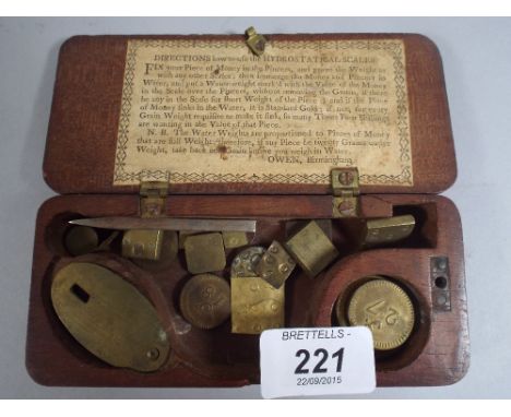A Cased Set of Hydrostatical Scales (Incomplete).
