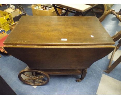 A Drop Leaf Trolley with Under Shelf. 