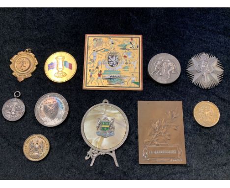 A collection of football medals awarded to John Smith to inc two football combination winners medals, two Aldershot District 