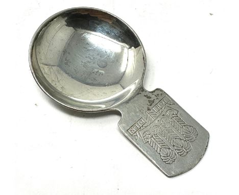 Vintage silver tea caddy spoon 