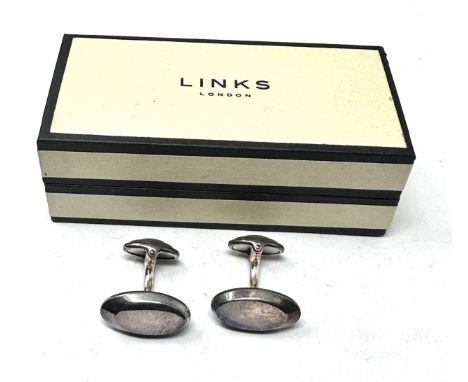 Boxed links of london silver cufflinks 