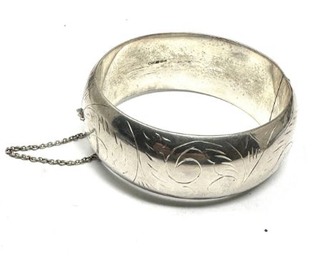 Vintage silver cuff bangle weight 42g