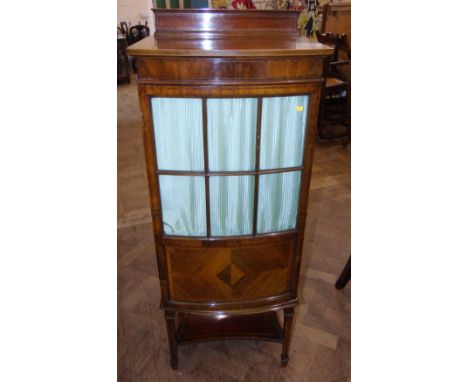 Edwardian mahogany glazed sheet music stand. Condition reports are not available for our Interiors Sales
