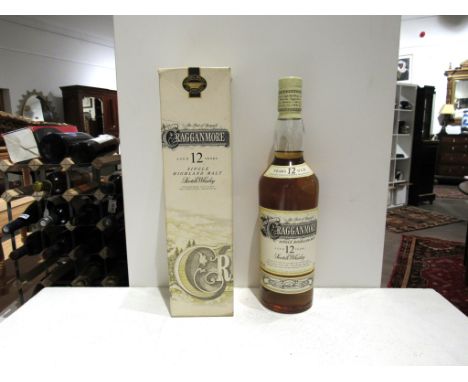 Cragganmore 12 years old Single HIghland Malt Scotch Whisky, 70cl, boxed