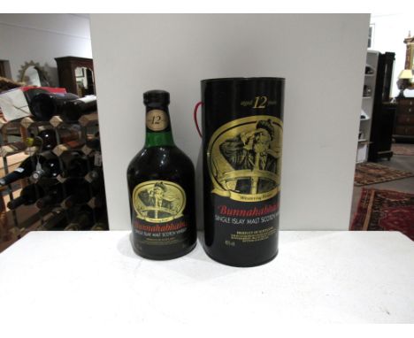 Bunnahabhain 12 years old Single Islay Malt Scotch Whisky, 70cl in tube