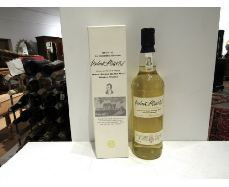 The Arran Malt Distillary Robert Burns World Federation Single Malt Scotch Whisky, 70cl boxed