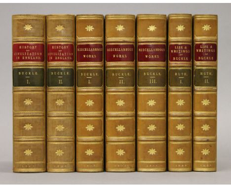 Buckle (Henry Thomas), History of Civilization in England, first edition, 2 vols, 1857; together with Miscellaneous and Posth