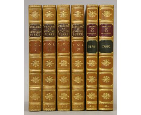 Burke (Edmund), The Speeches of Edmund Burke in the House of Commons and Westminster Hall, 4 vols, first edition, finely boun