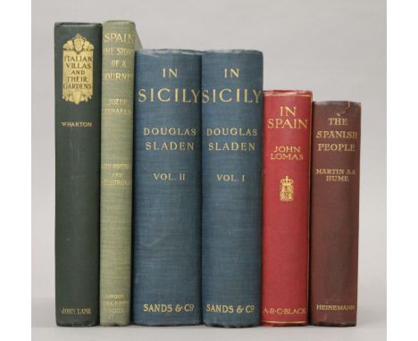 Sladen (Douglas), In Sicily 1896-1898-1900, first edition, 2 vols, nice set in original cloth, Sands and Co, 1901; together w