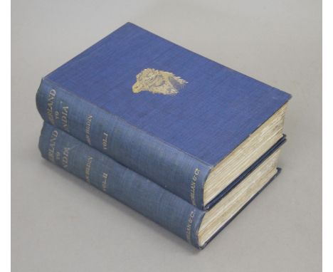 Hedin (Sven), Overland to India, first English edition, 2 vols, nice set in original cloth, 1910.
