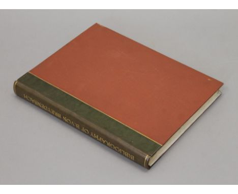 Davies (Hugh W), Bernhard von Breydenbach and his Journey to the Holy Land 1483-4: A Bibliography, folio, edition limited to 