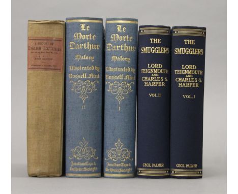 Ashton (John), A History of English Lotteries Now For the First Time Written, Facsimiles of Old Lottery Bills, Leadenhall Pre