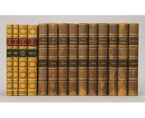 Gladstone (W E), Speeches, 4 vols, bound in half brown calf, labels, 1884-1902; together with 10 volumes of the Work of G F R
