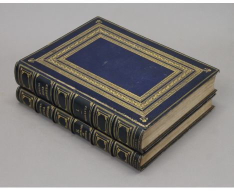 Roger Miles (M L), Atelier Rosa Bonheur, 2 vols, folio, full blue morocco, decorated in gilt by Leighton, slight damage to on