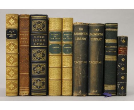 Bray (Mrs), Life of Thomas Stothard, finely bound in full brown calf, spine decorated in gilt, 1851; together with Hogg (J), 