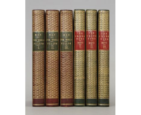 Fullom (S W), The Man of the World or Vanities of the Day, first edition, 3 vols, half calf marbled boards, 1856; together wi