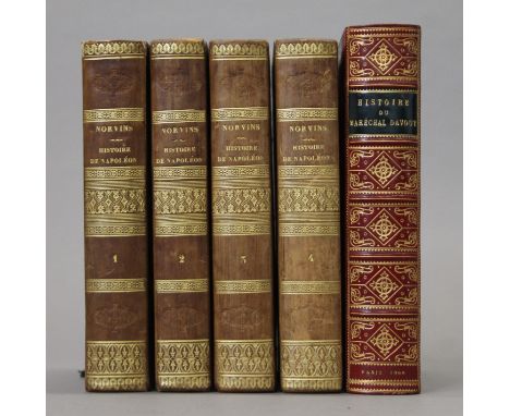 Norvins (M de), Histoire de Napoleon, (bound in Napoleon et le Censure), 4 vols, first edition, half calf, Paris, 1827; toget