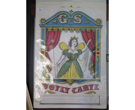 Gilbert & Sullivan: A set of theatre posters for the 1960s D'Oyly Carte productions at Sadler's Wells Theatre, designed by Go