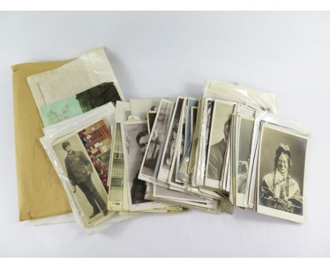 Gilbert & Sullivan: Various postcards of early productions and performers, some signed and other postcards signed by performe
