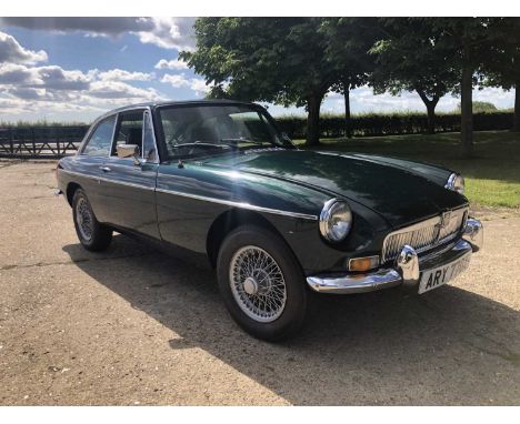 1978 MGB GT, 1.8 petrol, manual, Reg. No. ARY 770T, finished in metallic green with charcoal cloth interior. This MOT and tax