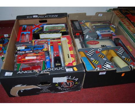 Two boxes of mixed modern diecast, to include Corgi Vintage Glory, Solido etc