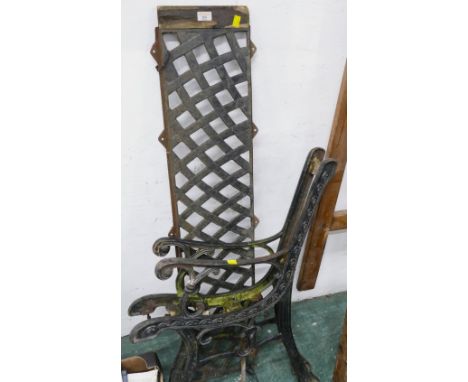 Garden bench ends and rack