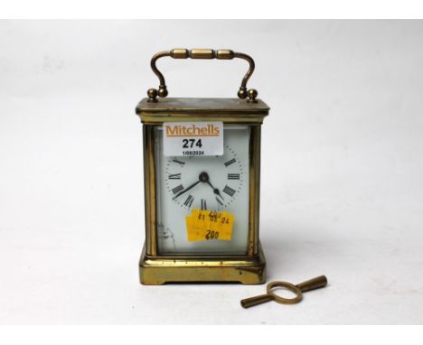 Brass carriage clock