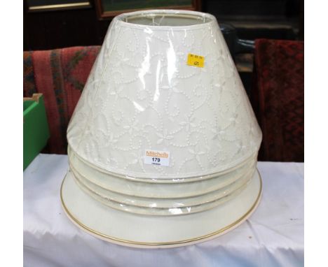 Six lamp shades 