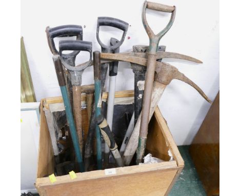 Garden tools (tea chest not included)