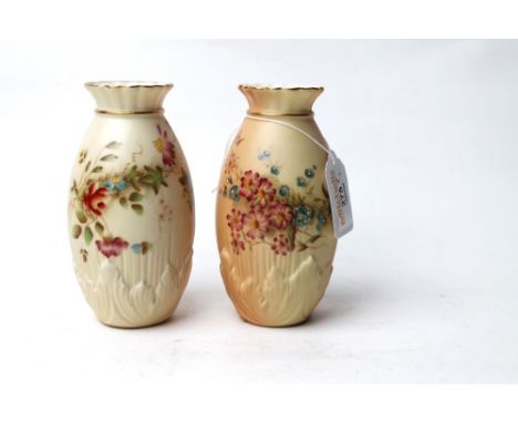 Pair of Worcester vases, height 13.5 cm, marked to base 1039 Registration No. 382441