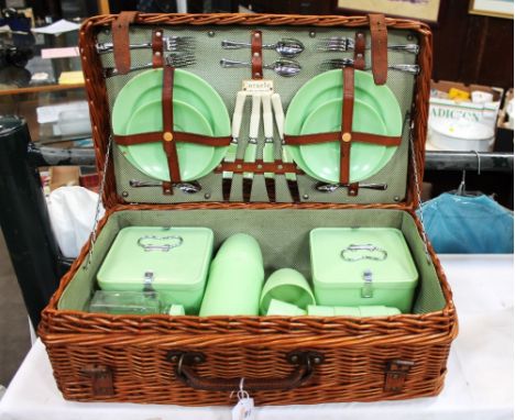 Vintage Coracle picnic hamper