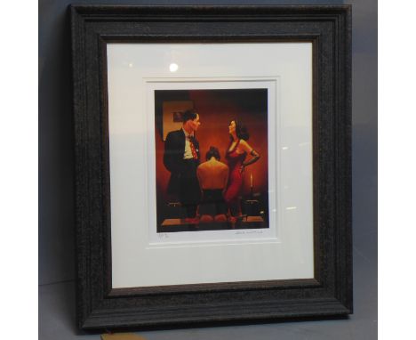 Jack Vettriano (British, b.1951), 'Scarlet Ribbons', screen print, studio proof, numbered 9/10, signed in pencil to lower mar