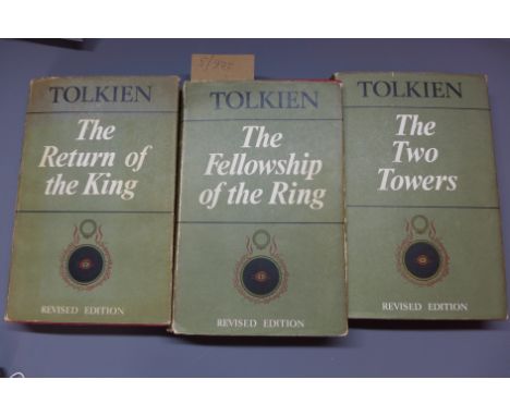 J. R. R. Tolkien, The Lord of The Rings, 3 volumes, 2nd Edition, published by George Allen and Unwin Ltd, London, 1966, with 