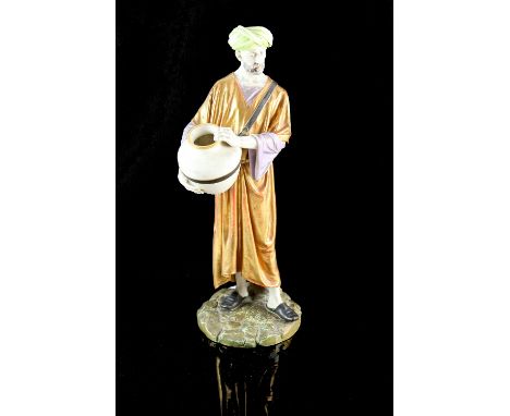 Royal Worcester figure of a Cairo water carrier, after James Hadley, model no 1250 949, 47cm 