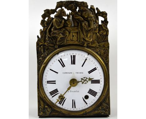 Dandurand and Faucher, French pendulum wall clock 22cm dial