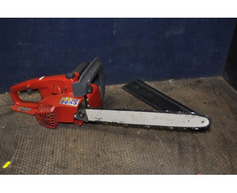 AN ALINA EURO 40 PETROL CHAINSAW with 16in cut (engine pulls freely but hasn't been started)