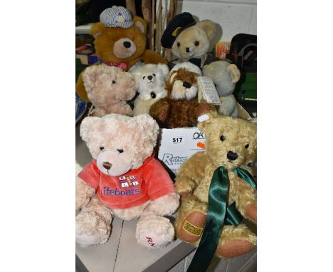 A BOX OF TEDDY BEARS, to include a Dean's Rag Book 'Baby Bear Cub' limited edition 74/200, with certificate, a pale cream Dea